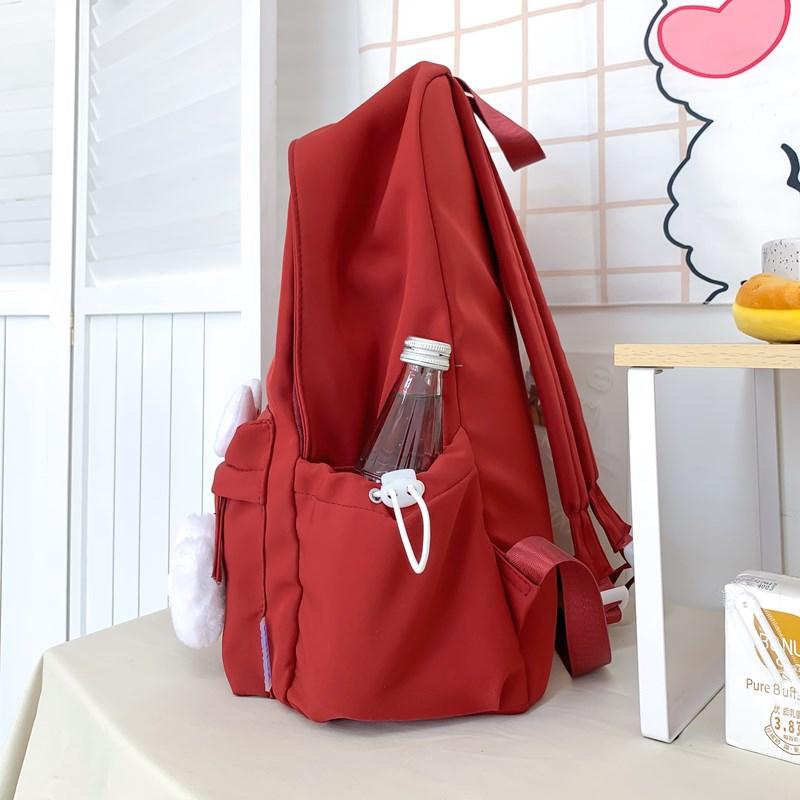 Student Cartoon Schultasche Hundedruck Damen Rucksack im College-Stil mit großer Kapazität für die dritte bis sechste Klasse