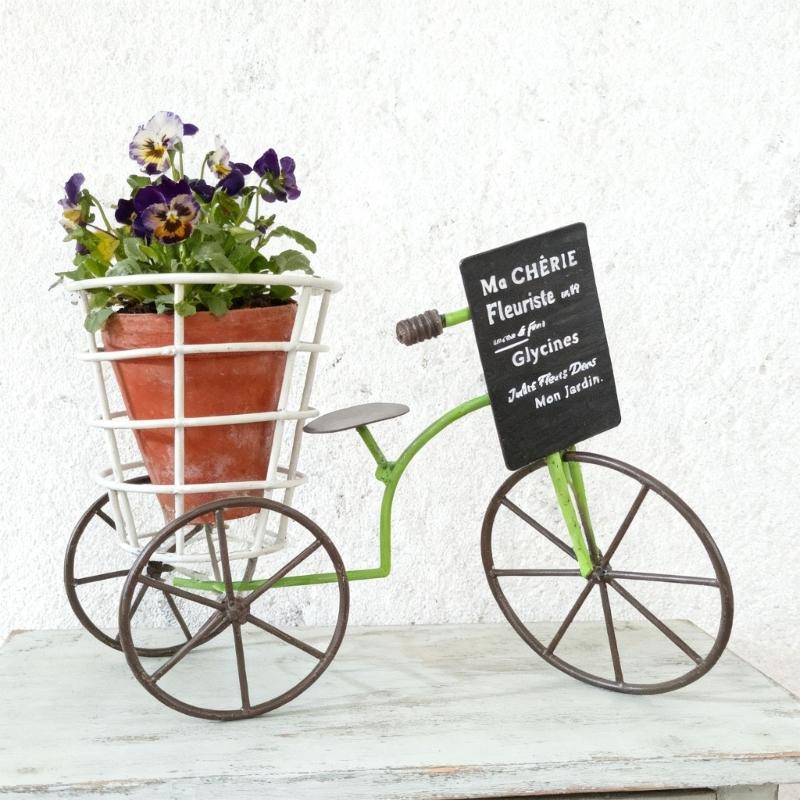 Metal Three Wheel Flower Pot Holder Container For Plant With Drainage Sturdy Construction Easy To Assemble And Maintain