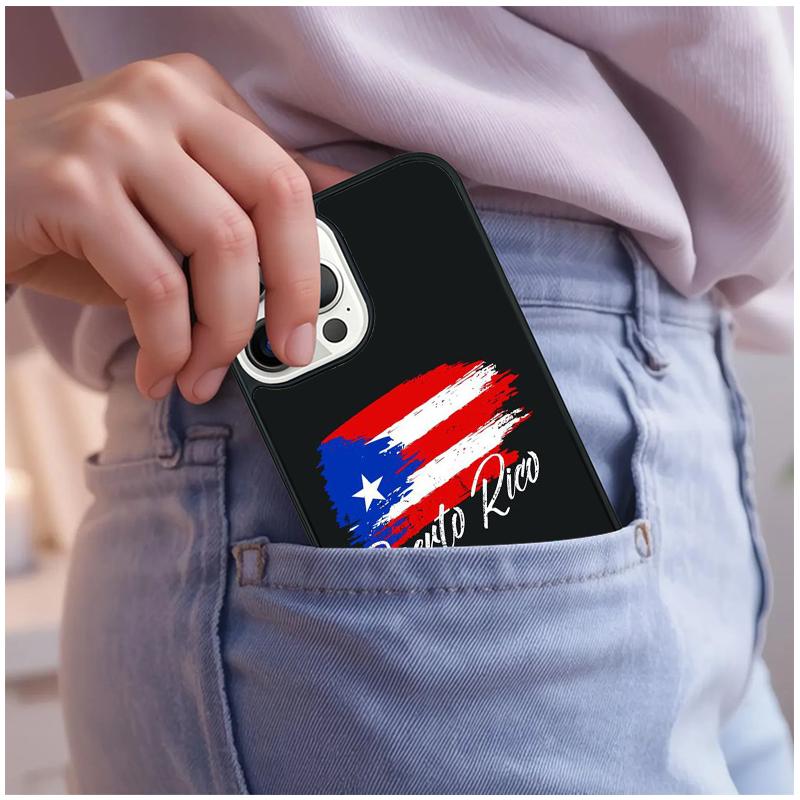 

Puerto Rico Flag Phone Case For iPhone 17 Air 15 16e 14 13 Pro Max Coque 12 11 Pro Max PLUS cover iPhone 16