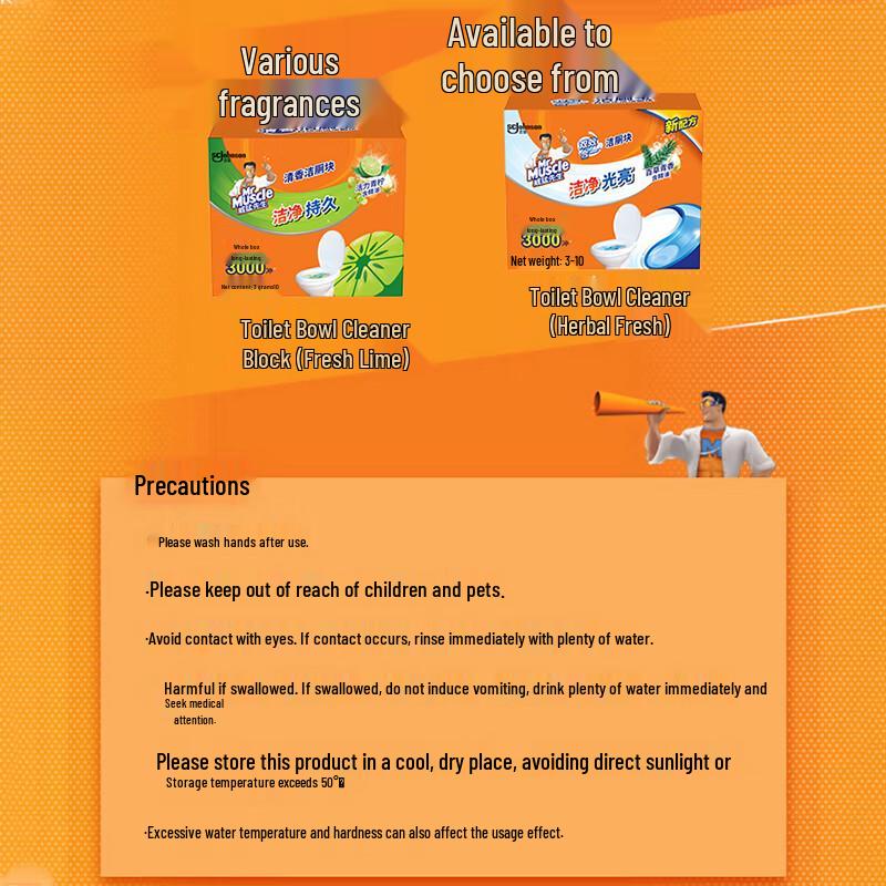 Mr Muscle Toilet Cleaner Blocks