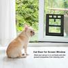 L Shaped Frame Cat Screen Door Mesh Screen Surface Two Way Pet Access  Mini Breed Puppy