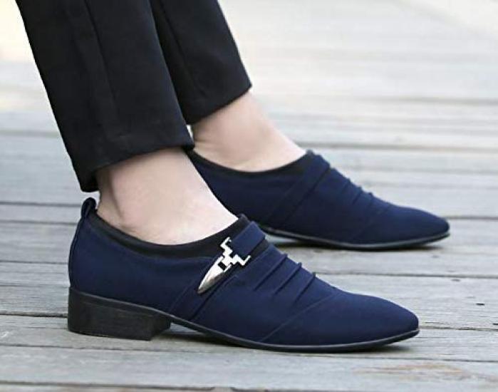 Suede Casual Shoes Business Shoes Monk Strap Walking Shoes Insole Secret Mesh Thin Breathable Lightweight Insole Wide Fit High Instep Long Nose Wide