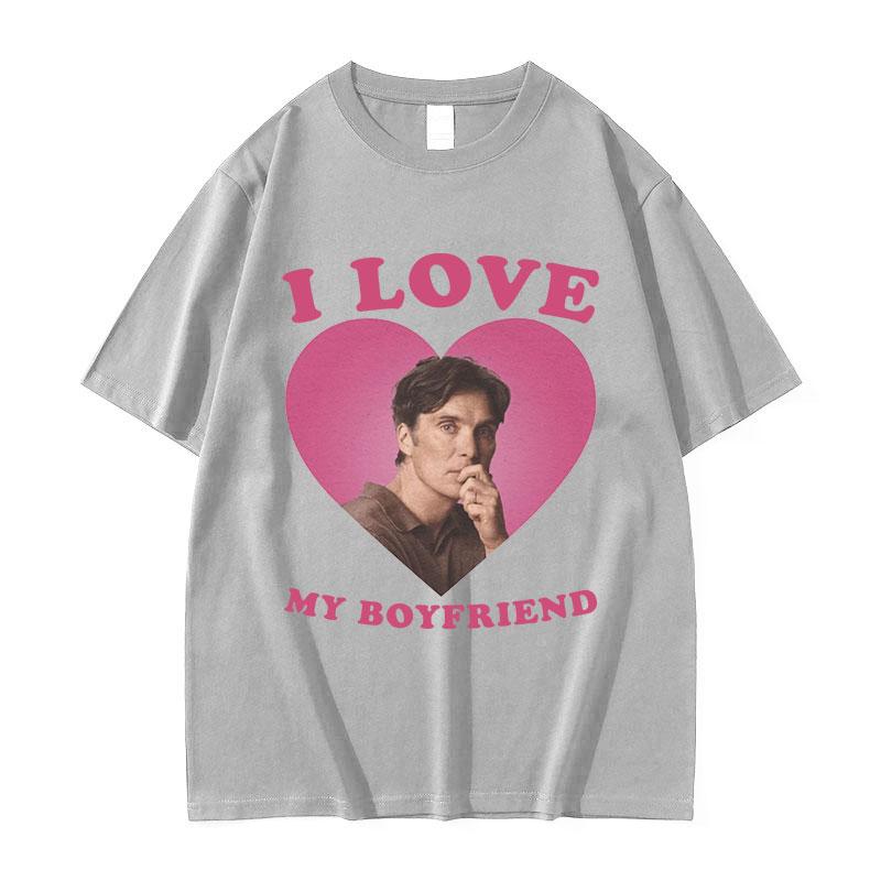 26 Ich liebe meinen Freund Cillian Murphy Grafik T-Shirts Retro High Fashion T-Shirt Harajuku Kurzarm Lässige Ästhetische Kleidung