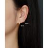 Sterling Silver Wave Ear Cuff with Diamonds - Elegant Stackable Women's Earrings