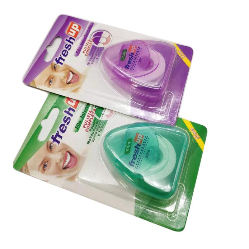 Dental Floss - Disposable Triangle Floss, 50m Oral Care 10 pieces