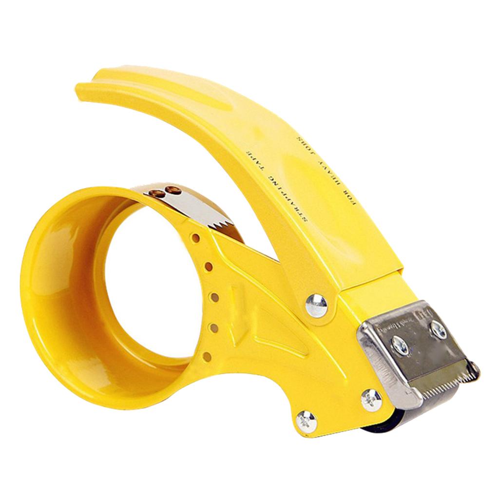 Packing Tape Dispenser Gun Cutter 6.0cm Cutter Sealing Cutting Tool for Transportation Yellow