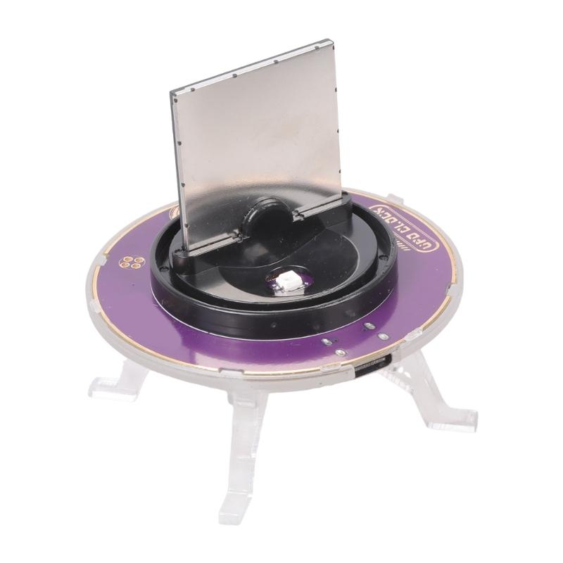 UFOS Weather Clock WiFi Synced Nixies Tube Digital Alarm Clock with IPS Screen Time Bitcoins/Stock/Forex/Gold Tickers