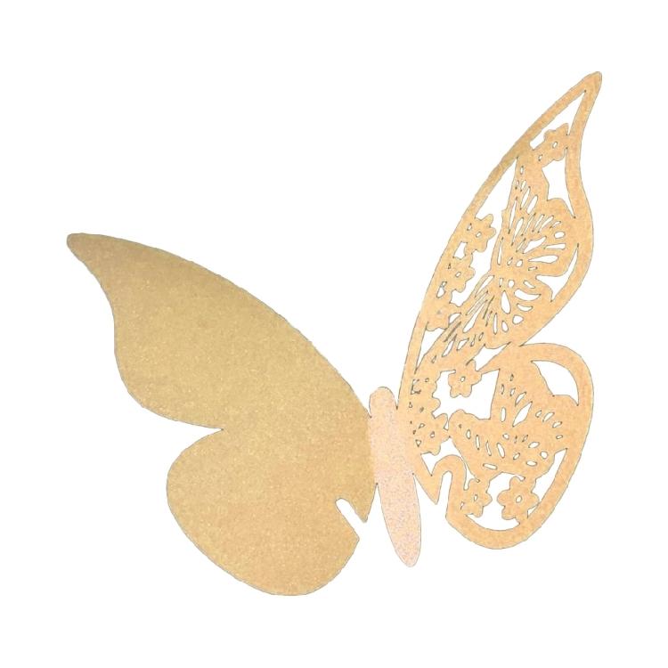 Place Card Butterfly 100pcs Name Wine Glass Cup Glass High Feet Cup Decoration