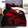Anime Pattern Bedding Quilt Set Quilt Cover Pillowcase Home Decoration Birthday Gift (1 * Duvet Cover + 2 * Pillowcase, Without Core)