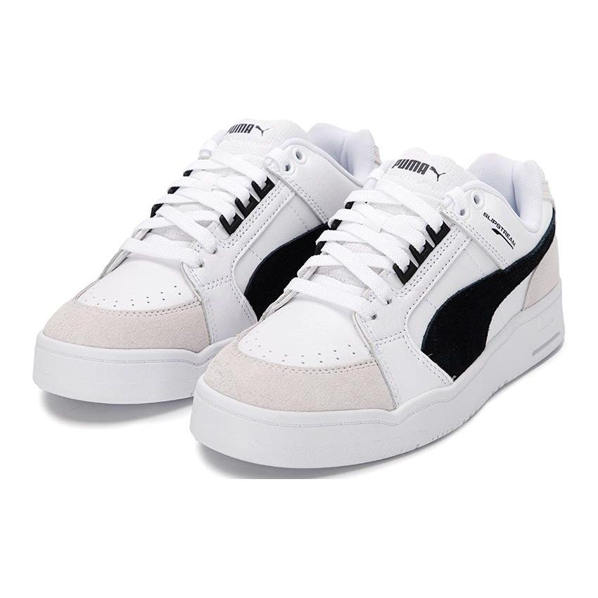 PUMA Slipstream Suede Sneakers White Black Unisex 385694-02