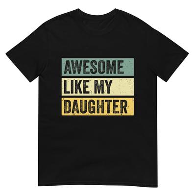 Genial wie meine Tochter Herren Lustiges Vatertag T-Shirt