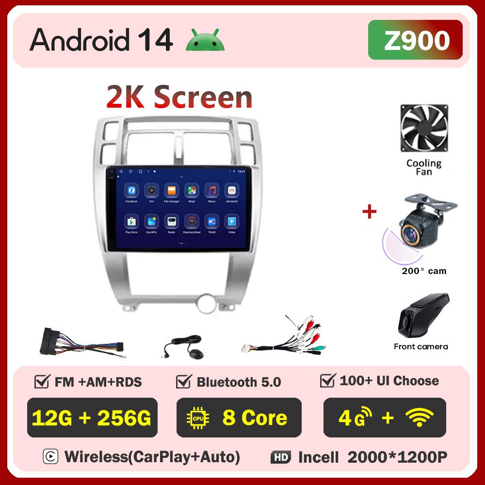 Car Radio Player Android 14 For Hyundai Tucson 1 2004 Carplay Auto Screen Wireless Android Auto Intelligent Car Systems 5G Wifi