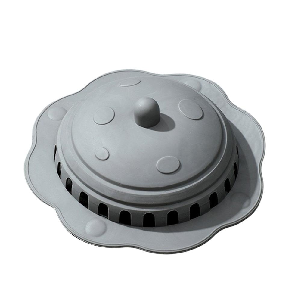 Silicone Floor Drain Mesh Cover Round Shape Sink Strainer Filter Kitchen Bathroom Accessories