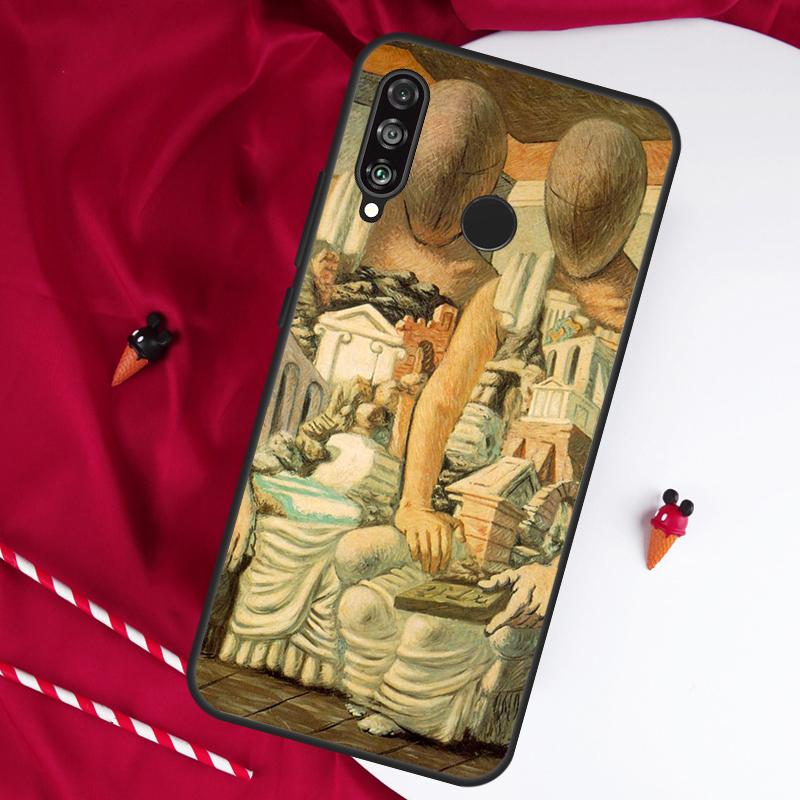 Giorgio De Chirico Art For Huawei Nova 5T 9 10 SE 7i 8i 11i 12i Y73 Y90 Y70 Y72 Y61 Y91 Y60 P20 P40 P30 Lite Case