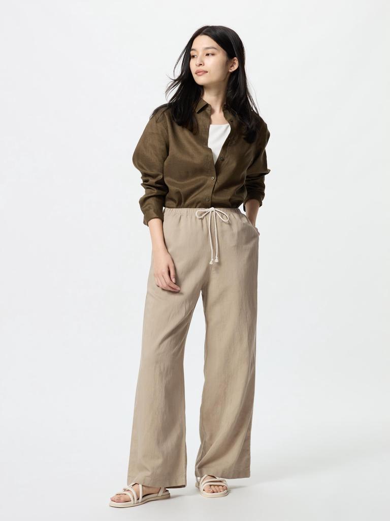 Uniqlo Linen Blend Easy Pants