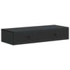 Tavolino da parete nero 87,5 x 34,5 x 17 cm
