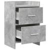 Nightstands 2 pcs Concrete Grey 40 x 30 x 60 cm Engineered Wood