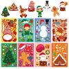 Christmas Make A Face Stickers, 8X Make Your Own Activities Sticker, Christmas Sticker For Kids Ages 4+, Face Stickers For School Rewards