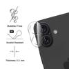 Protective Case for iPhone 16 - BOOLING - Flexible - Beige - Includes 2 Tempered Glass Protectors