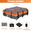 Uxcell 1 Set 20 Cubic Feet Car Roof Rooftop Cargo Carrier Luggage Carrier for Cars with or Without Mat and 6 Door Gray Bag, Bag, Racks, Anti-Slip