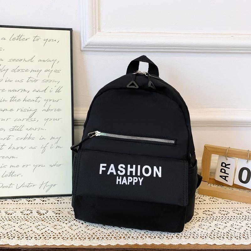 

School Bags For Girls Solid Junior High School Student Schoolbag Korean Version Laptop Backpack Women Boys чёрный