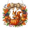 Diamond Painting DIY Pendant Kit 2D Autumn Single Side 9.65x9.45in PET Metal Hanging Chain Drill Tools Full Set