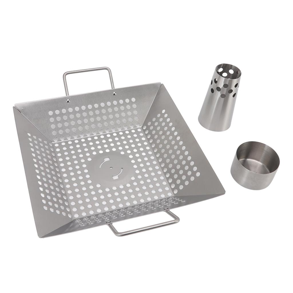 Beer Can Chicken Pan Food Grade Stainless Steel Beer Can Chicken Roaster Stand Holder with 2 Handle