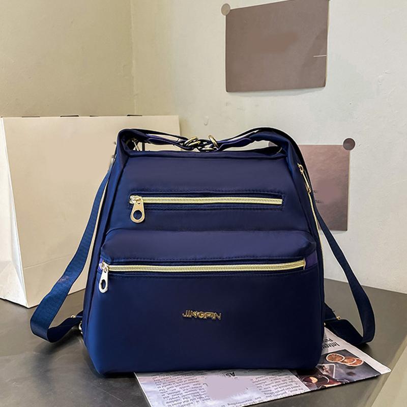 

Нейлонова сумка через плече Жіноча водонепроникна сумка через плече Багатофункціональна дорожня жіноча сумочка Жіноча сумка великої місткості 28x16x24cm синій