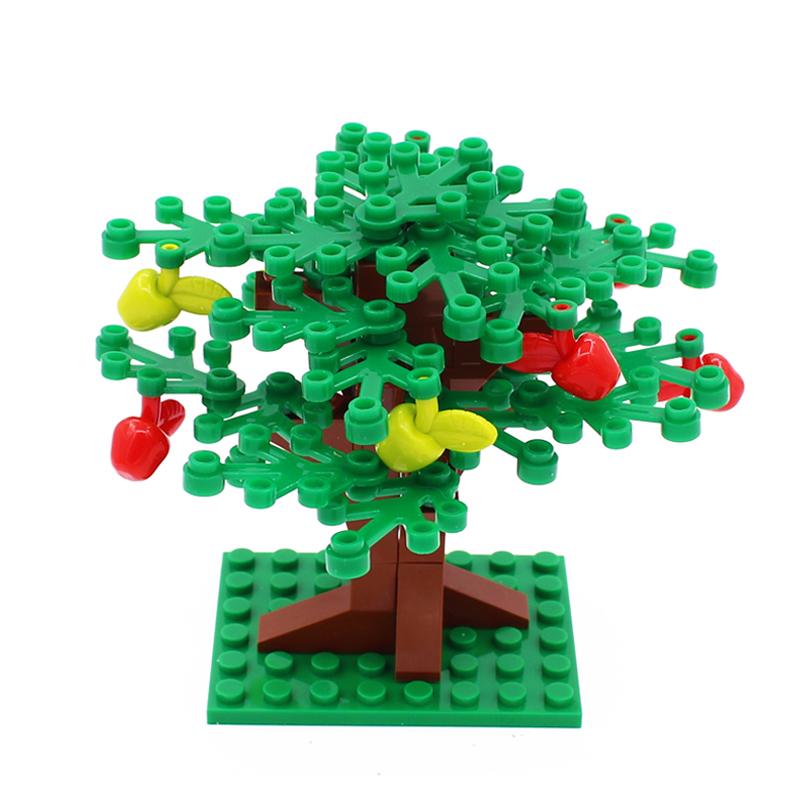 MOC City Crop Pineapple Carrots Mushrooms Pumpkin Corn With Base Vegetable Garden Toys For Kids Knits DIY Cities Compatible Gift