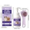 EELJOY pet no-wash shampoo with brush, general purpose for cats and dogs, cleans and odor-free hair, smoothes, refreshes, protects and dries easily