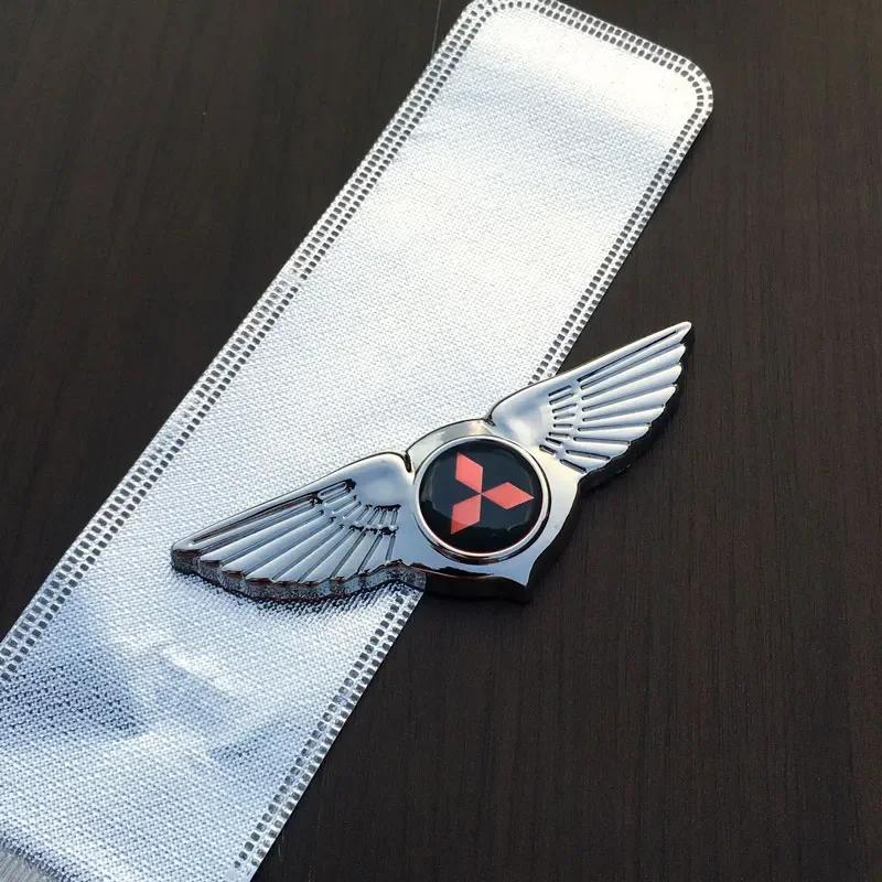 

Car Sticker Front Grille Badge Wings Emblems for Mitsubishi Mirage Lancer 9 10 ASX L200 Colt Pajero Outlander Eclipse Decoration
