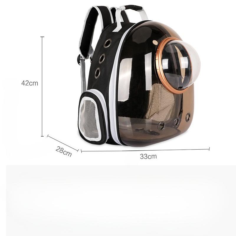 Cat Bag Out Portable Bag Space Capsule Pet Backpack Cat Cage Double Shoulder Transparent Cat Schoolbag Dog Cat Supplies