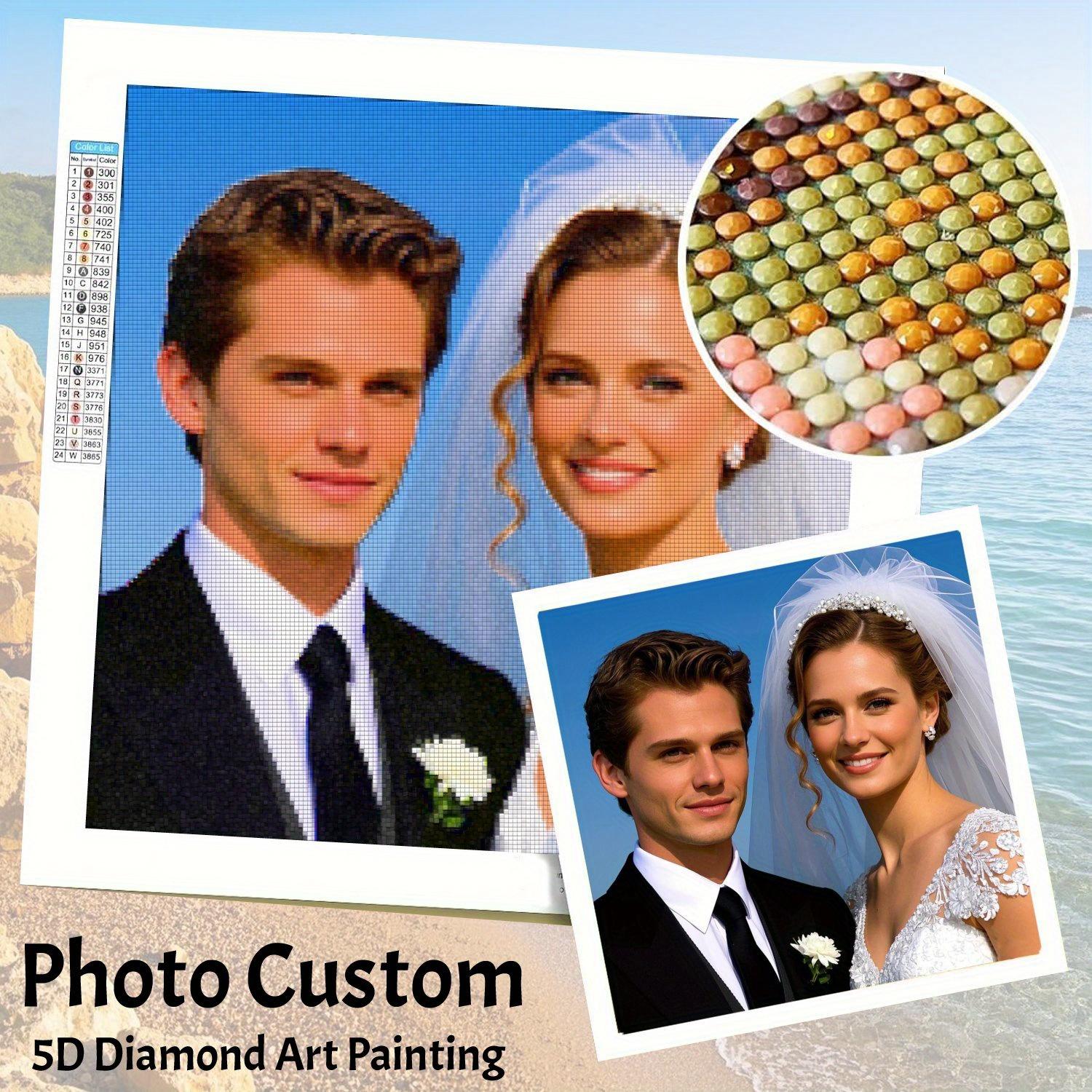 

Алмазная живопись для пары взрослых Персонализированная алмазная живопись 5D Полная выкладка Настройте свою собственную алмазную живопись 20x20