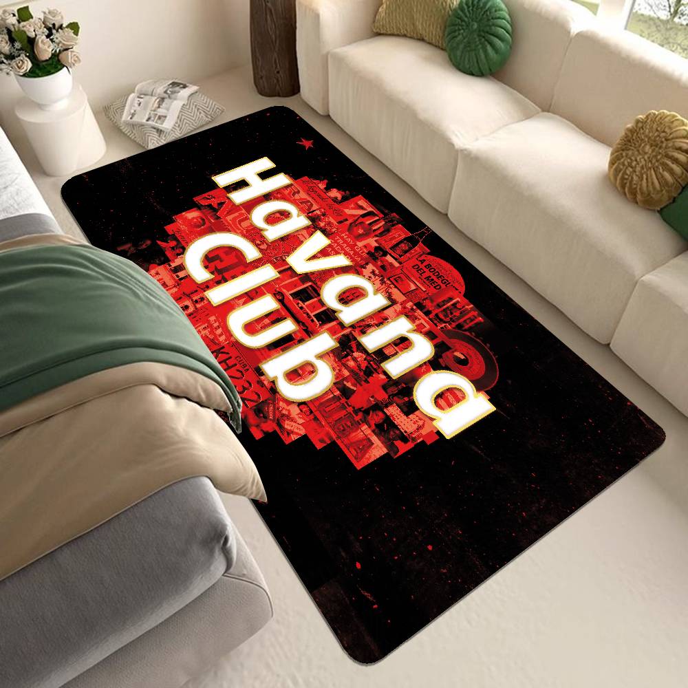 H-Havana C-Club Floor Mat Non-Slip Laundry Room Mat Laundry Decor Balcony Child Living Room Bedside Mats