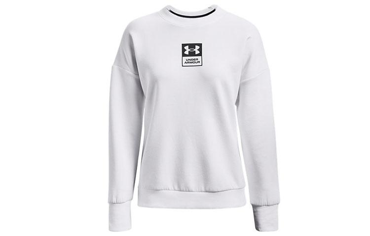 Under Armour Summit Sweatshirts Women s White Crew Neck Moderate Regular 1369562-100 M