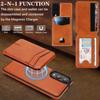 2 in 1 Detachable Business Magnetic Cards Solt Leather Case For Samsung S25 Ultra S24 Plus A16 A17 A26 Stand Shockproof Cover