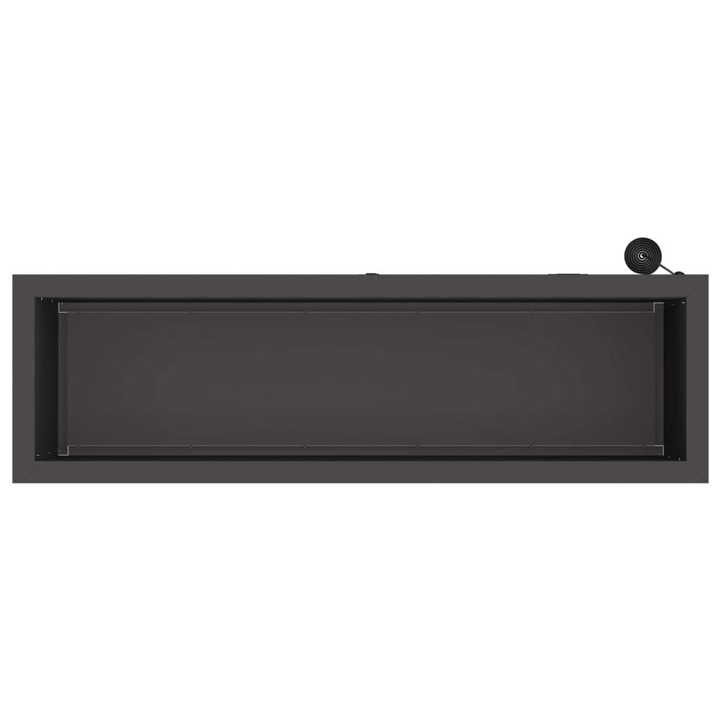 Garden Planter with LED Black 30 * 100 * 30 Cm Steel