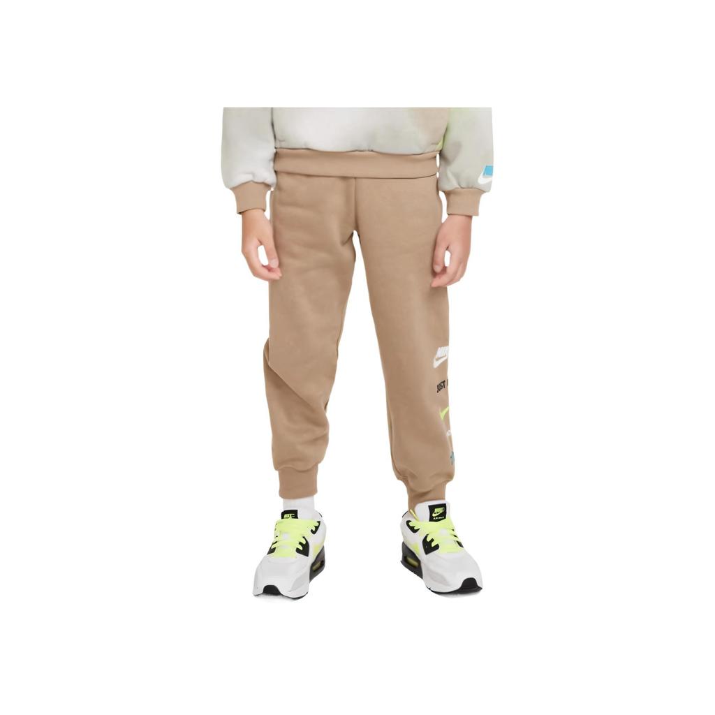 Nike Comfortable Casual Letter Print Pants Kids bottoms Khaki FB9269-247