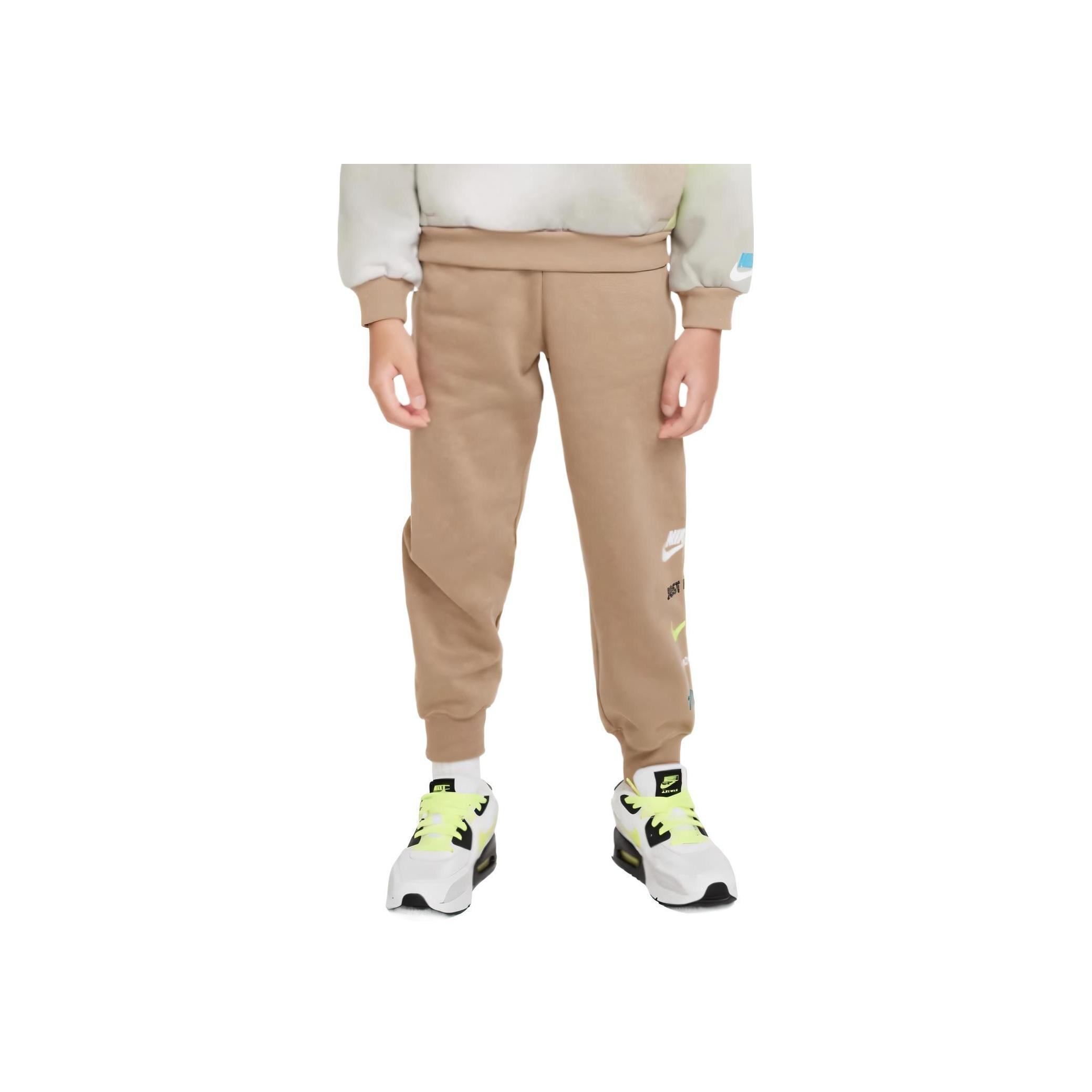 Nike Comfortable Casual Letter Print Pants Kids bottoms Khaki FB9269-247 M
