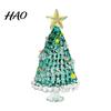 Kristallen Boom Bureauornament Handgeblazen Glas Kerstbeeldje, Mini Tafelbladornamenten Kerstornament, Handgemaakte Bureau Feestdecoratie Decoratief