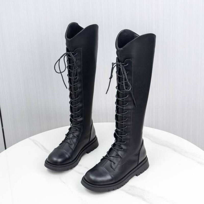 

Детские кожаные ботинки на осень и зиму, удобные, на толстой подошве, нескользящие, туфли принцессы, задняя молния, детская подиумная обувь для детей среднего возраста, перфо 39 (inner length 24.5cm) чёрный