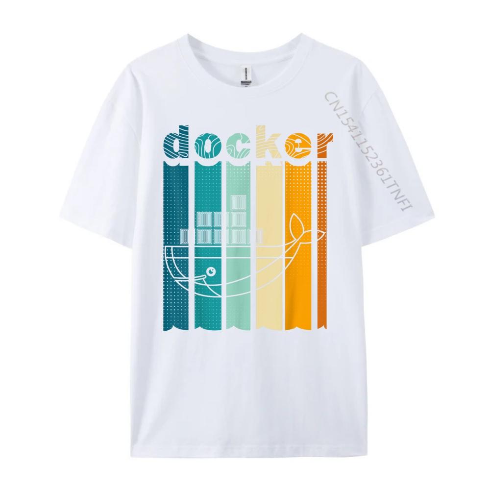 Docker Linux Devops Programming Coding Computer Scientist Graphic Tees Men Camisetas St Patrick's Day