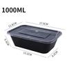 10Pcs Disposable Food Boxes With Lid Thickened Lunch Food Packing Box Take Out Food Containers Kitchen Fridge Food Storage Boxes