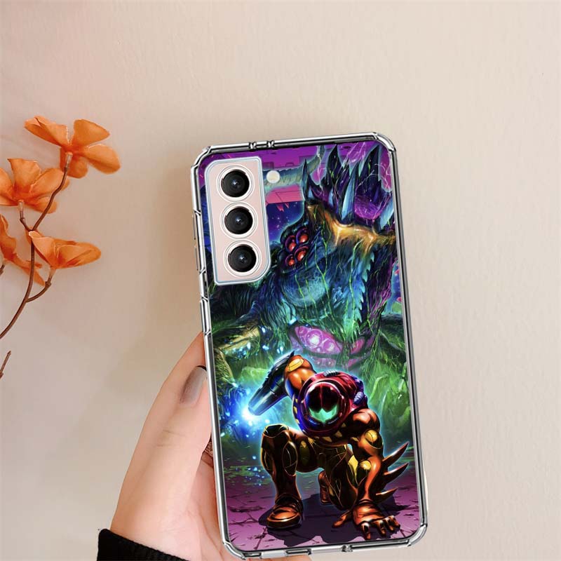 Game M-METROID Clear Phone Cases for Samsung S26 Ultra Galaxy S25 Edge S24 S23 FE S21 Plus S20 S22 S10 Cover Patterned Compatibl