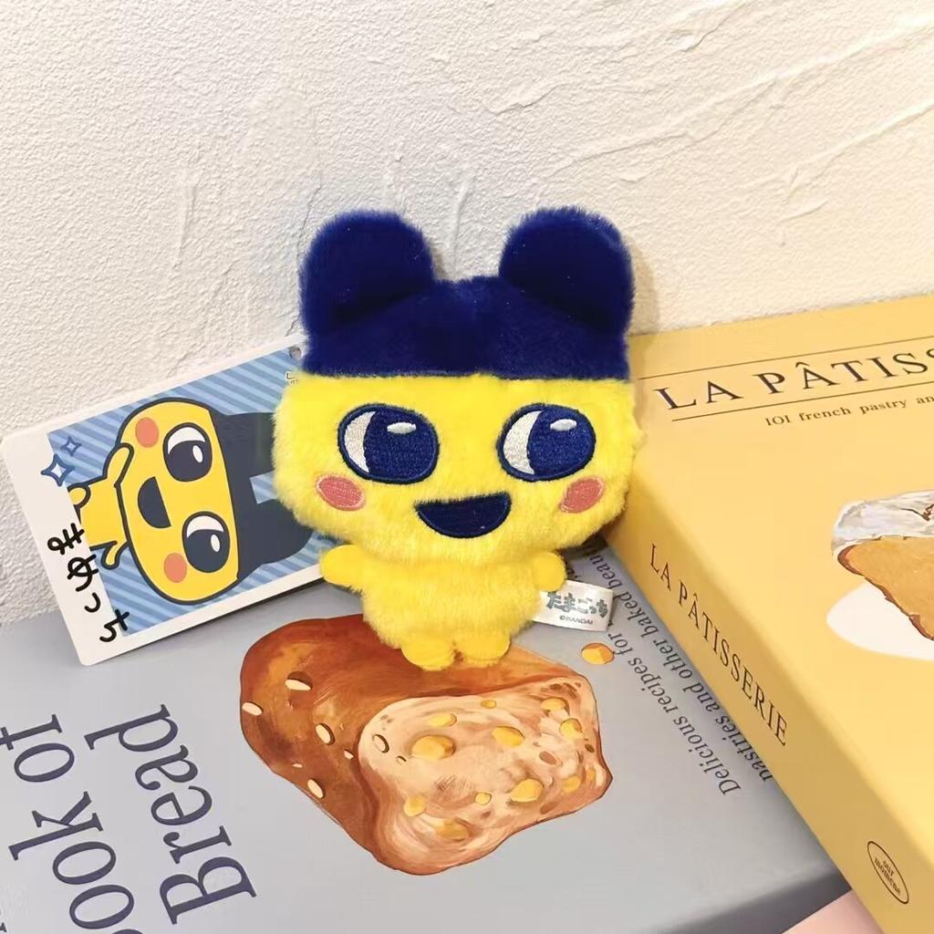 Tamagotchi Plush Keychain Cute Mametchi Memetchi Kuchipatchi Stuffed Pendant Cartoon Anime Bag Decoration Soft Doll Keyring