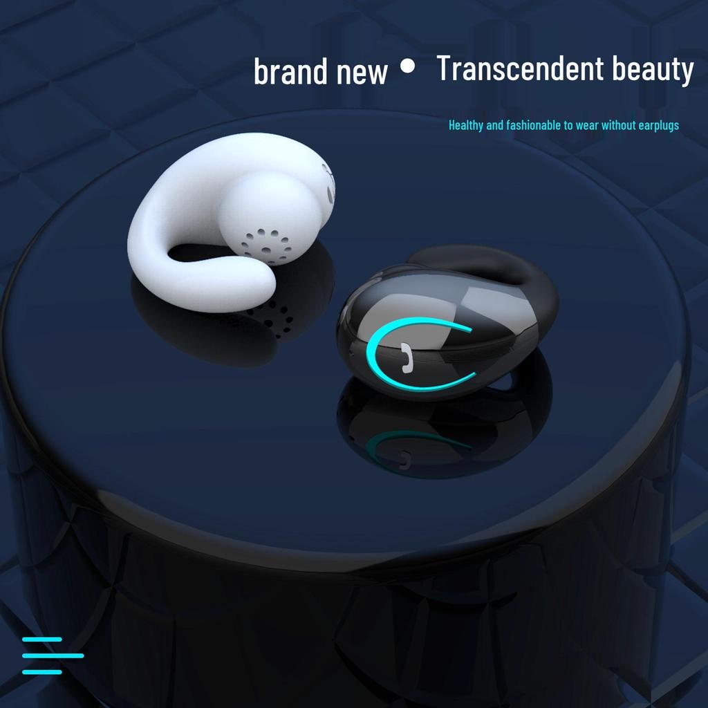 YX08 Écouteur Bluetooth à clip d'oreille - Indolore, Longue autonomie en veille, Modèle intra-auriculaire professionnel