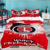 3PCS Football Charlton-Athletic Crest Bedding set,Ideal For1pc Duvet Cover And 2pcs Pillowcases Perfect for Christmas,Ideal for Bedroom, Dormitory
