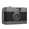 35mm Film Camera Vintage Style Reusable Camera Built In Flash for Travel Photography Black