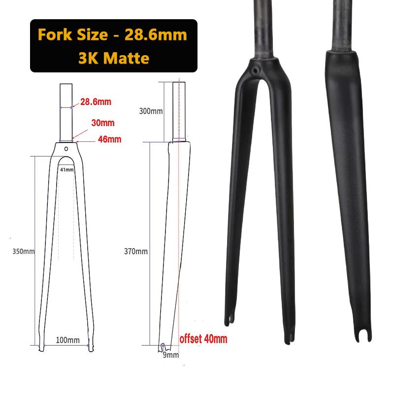 New T1000 Carbon Fibre Fork 700C
