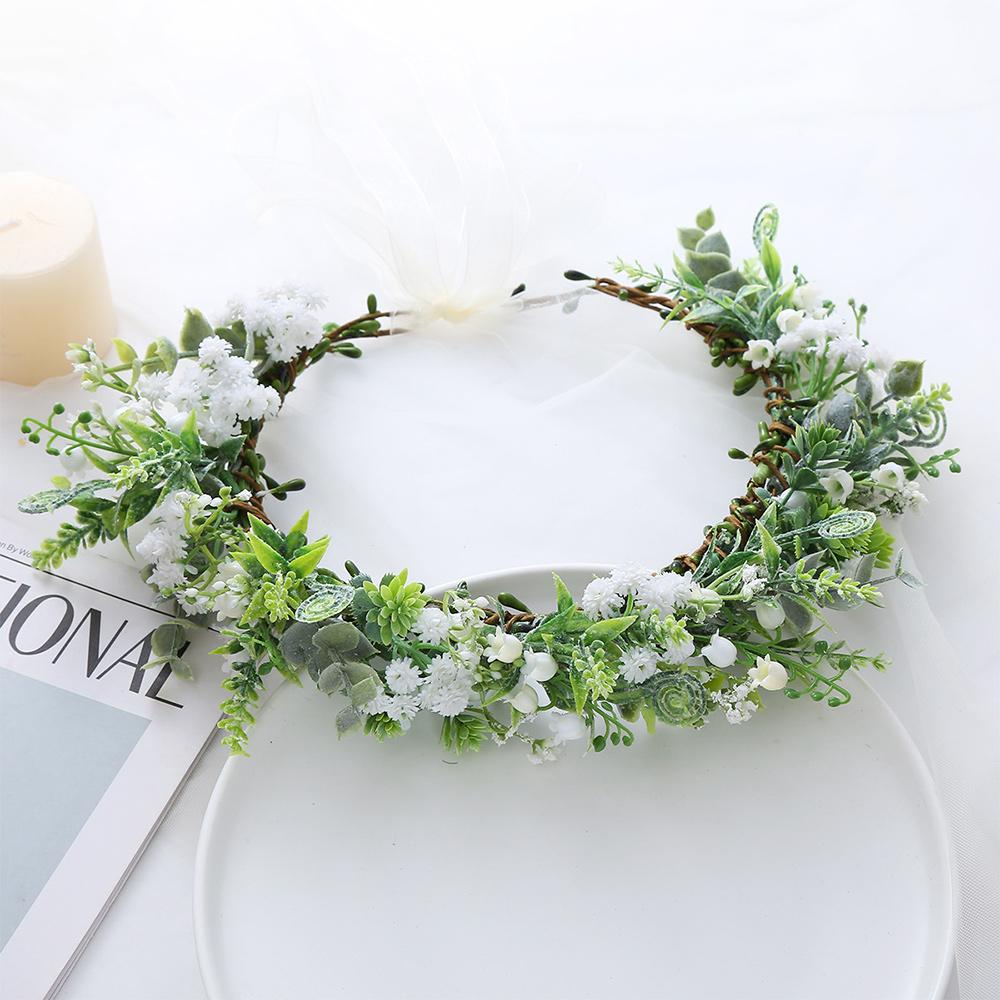Simulated Fairy Flower Leaf Headbands Costume Cosplay Elf Headpiece  Wedding
